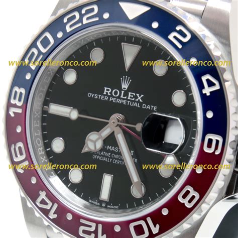 rolex ghiera blu rossa|rolex gmt master ii orologio.